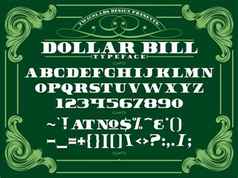 23 Money Fonts for Financial Designs .
